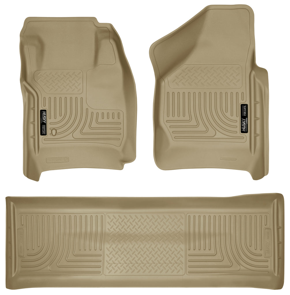 Front & 2nd Seat Floor Liners (Footwell Coverage) 98383 Husky