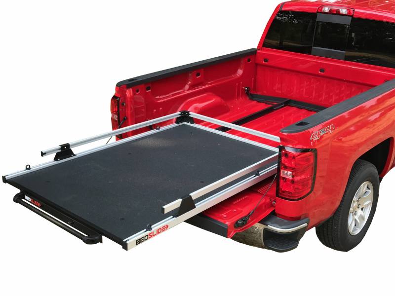 GM Silverado and Sierra 14-18 5.8 Foot No-Drill Factory Mount Install Kit Bedslide