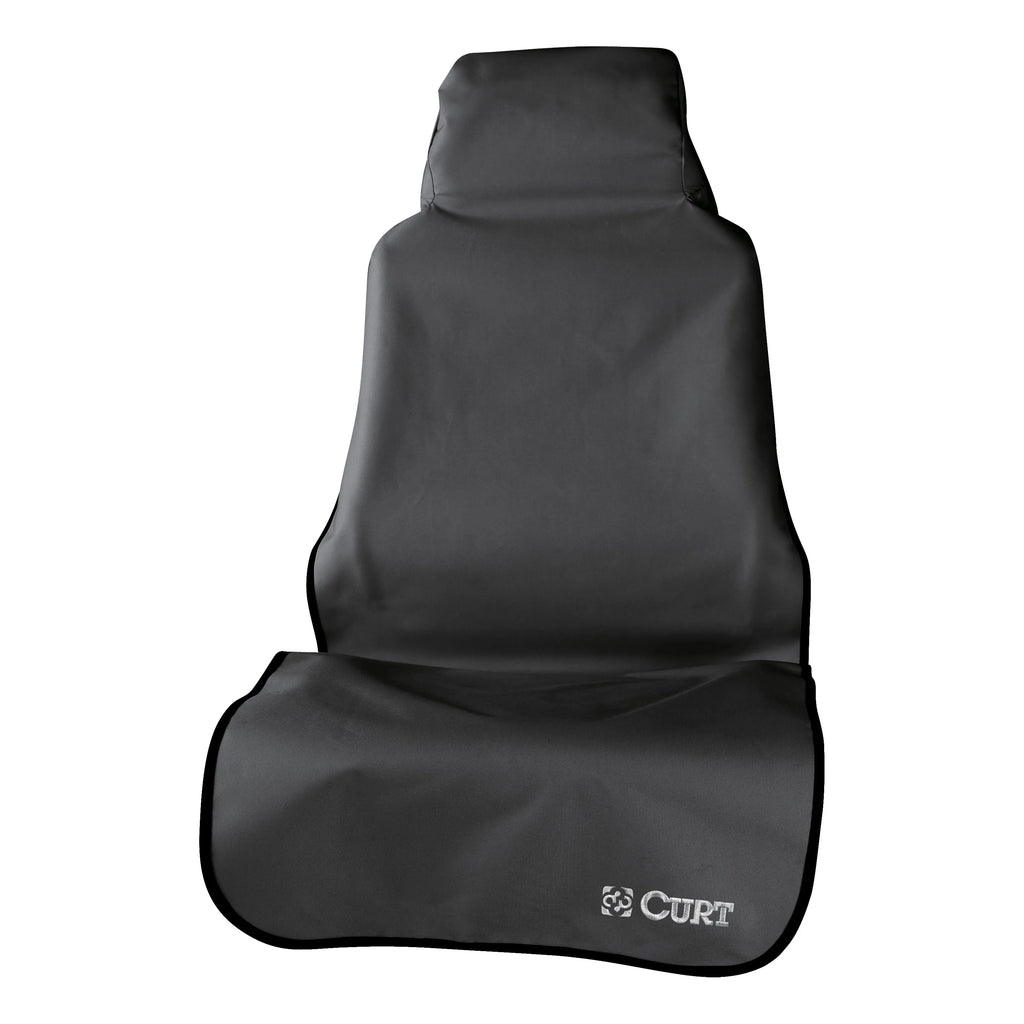Seat Defender 58" x 23" Removable Waterproof Black Bucket Seat Cover Curt Aries 18501