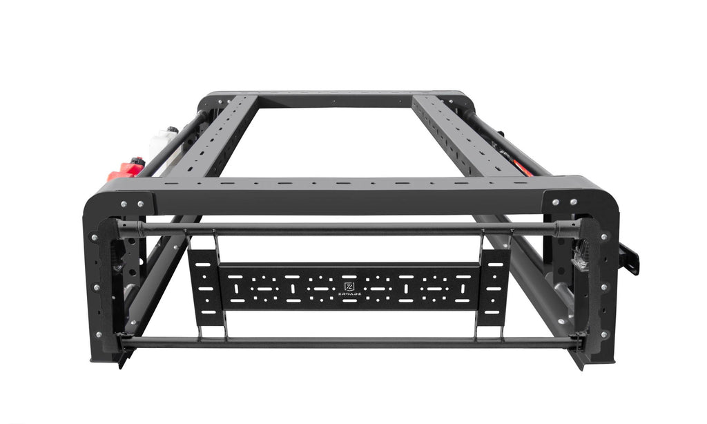 Ford Overland Access Rack, Black, Mild Steel, Alum, with 3 Lifting Side Gates Z835201