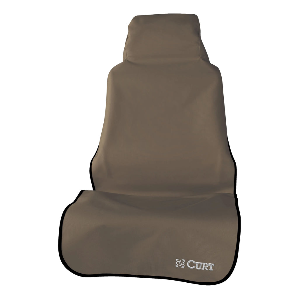 Seat Defender 58" x 23" Removable Waterproof Tan Bucket Seat Cover Curt Aries 18502