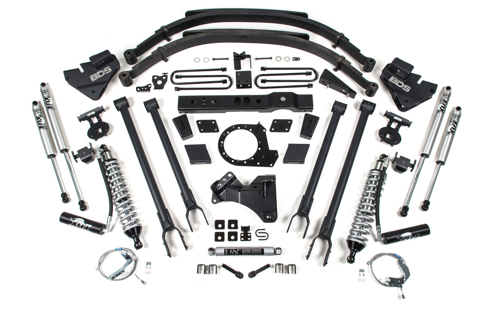 BDS Suspension 8" 4-Link Arm Coil-Over Suspension System 2017-2019 Ford F250/F350 4WD Diesel Only 1541F