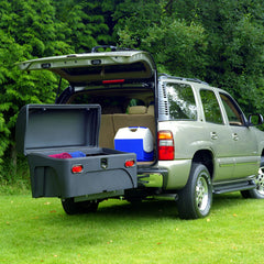 STOWAWAY STANDARD DUAL HITCH CARGO BOX BLACK ST 022.3 CARRIER SWINGA Truck Van Accessories Store